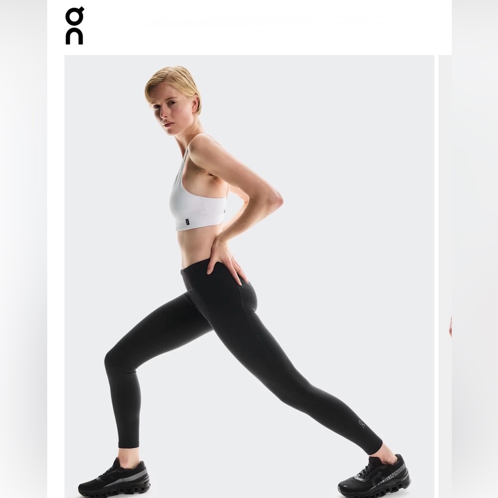 NWT [On Running] Performance Tights Winter Athletic Leggings Black Women's XXL - Picture 2 of 13